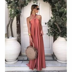 Women's Party Dress Satin Dress Long Dress Maxi Dress Blue Orange Green Sleeveless Pure Color Backless Summer Spring Halter Neck Fashion Loose Fit 2023 S M L XL 18 Women's Party Dress Satin Dress Long Dress Maxi Dress Blue Orange Green Sleeveless Pure Color Backless Summer Spring Halter Neck Fashion Loose Fit 2023 S M L XL -LIGHTINTHEBOX Shop cxyxyn1655950408447