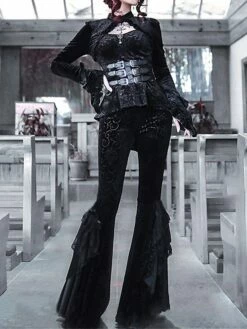 Women's Bell Bottom Pants Trousers Full Length Fashion Streetwear Party Outdoor Black S M Fall Winter 14 Women's Bell Bottom Pants Trousers Full Length Fashion Streetwear Party Outdoor Black S M Fall Winter -LIGHTINTHEBOX Shop czakfj1696908093047