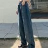 Women's Jeans Wide Leg Pants Trousers Full Length Fashion Streetwear Street Daily Blue S M Fall Winter -LIGHTINTHEBOX Shop czobxr1694510049709