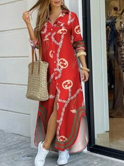 Women's Shirt Dress Long Dress Maxi Dress Black Blue Army Green Long Sleeve Leopard Patchwork Fall Spring Shirt Collar Winter Dress Fall Dress Loose Fit S M L XL XXL -LIGHTINTHEBOX Shop cztfjh1608278553938