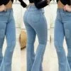 Women‘s Flare Jeans Bootcut Bell Bottom Full Length Denim Micro-elastic High Waist Fashion Streetwear Street Daily Black Dark Blue S M Fall Winter 1 Women‘s Flare Jeans Bootcut Bell Bottom Full Length Denim Micro-elastic High Waist Fashion Streetwear Street Daily Black Dark Blue S M Fall Winter -LIGHTINTHEBOX Shop depndb1693877908929