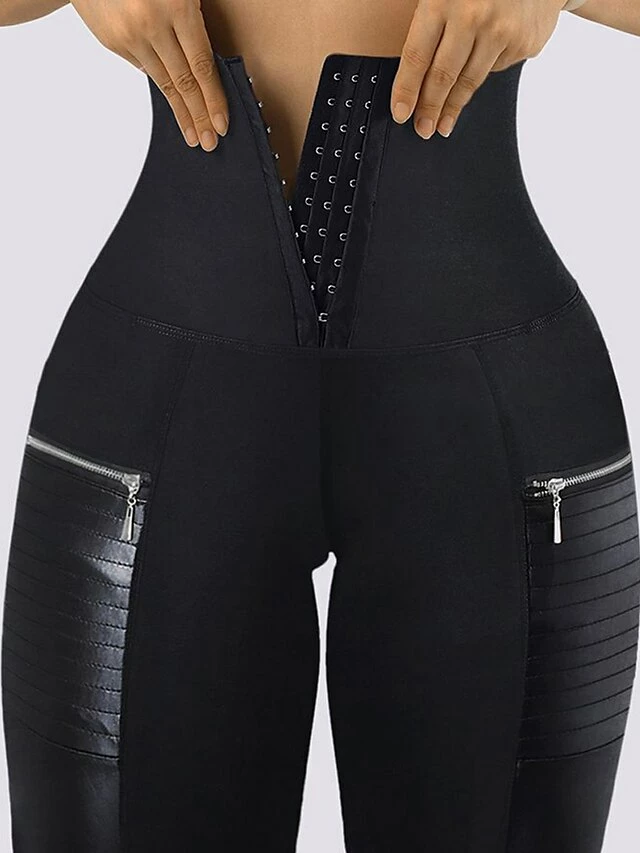 Women's Tights Pants Trousers Full Length Micro-elastic High Waist Fashion Streetwear Street Daily Black S M Fall Winter 7 Women's Tights Pants Trousers Full Length Micro-elastic High Waist Fashion Streetwear Street Daily Black S M Fall Winter - Image 5