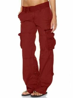 Women‘s Cargo Khaki Pants Trousers Full Length High Cut Micro-elastic High Waist Fashion Streetwear Casual Daily Wear Black Wine XS S Fall & Winter 8 Women‘s Cargo Khaki Pants Trousers Full Length High Cut Micro-elastic High Waist Fashion Streetwear Casual Daily Wear Black Wine XS S Fall & Winter -LIGHTINTHEBOX Shop diwdbz1695729592558