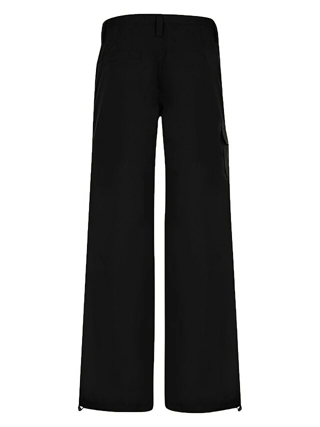 Women‘s Cargo Parachute pants Trousers Full Length Pocket Micro-elastic Low Rise Fashion Streetwear Street Daily Dark Brown Black S M Fall Winter 13 Women‘s Cargo Parachute pants Trousers Full Length Pocket Micro-elastic Low Rise Fashion Streetwear Street Daily Dark Brown Black S M Fall Winter - Image 11