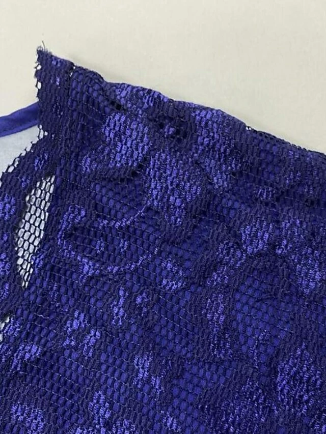 Women‘s Plus Size Curve Party Dress Floral V Neck Lace Half Sleeve Fall Spring Work Vintage Midi Dress Daily Vacation Dress Homecoming Dress Print 8 Women‘s Plus Size Curve Party Dress Floral V Neck Lace Half Sleeve Fall Spring Work Vintage Midi Dress Daily Vacation Dress Homecoming Dress Print - Image 6