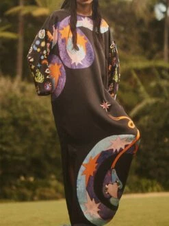 Women's Casual Dress Shift Dress Print Dress Animal Print Print Crew Neck Long Dress Maxi Dress Active Fashion Outdoor Street Long Sleeve Loose Fit Black Purple Fall S M L XL XXL 8 Women's Casual Dress Shift Dress Print Dress Animal Print Print Crew Neck Long Dress Maxi Dress Active Fashion Outdoor Street Long Sleeve Loose Fit Black Purple Fall S M L XL XXL -LIGHTINTHEBOX Shop dlznwp1694153849016