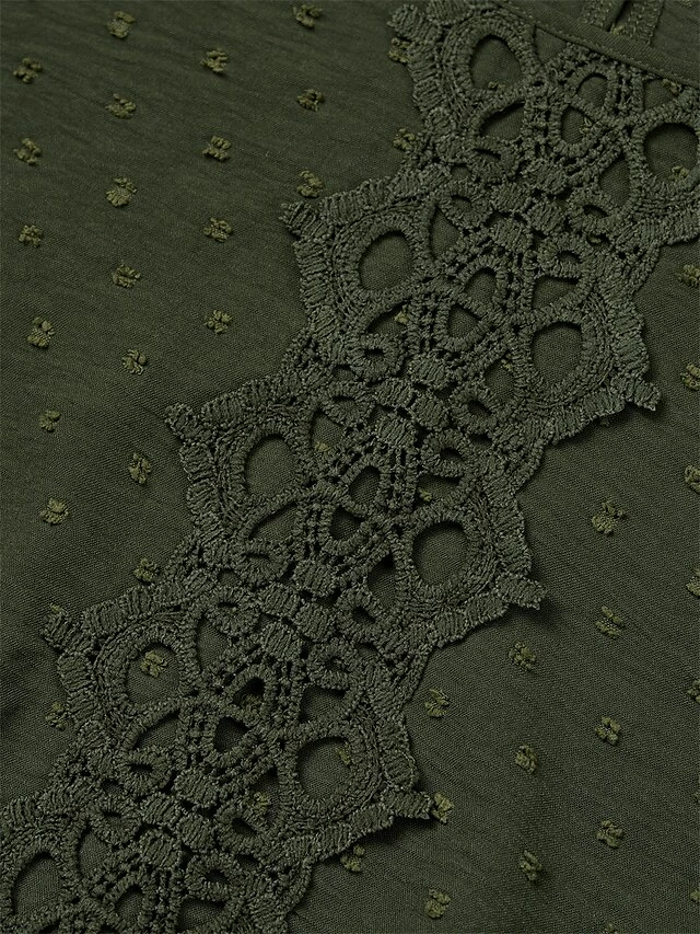 Women's Work Dress Casual Dress Fashion Winter Dress Daily Mini Dress Ruched Ruffle Crew Neck Long Sleeve Plain Loose Fit Brown Army Green Apricot Fall Winter S M L XL 18 Women's Work Dress Casual Dress Fashion Winter Dress Daily Mini Dress Ruched Ruffle Crew Neck Long Sleeve Plain Loose Fit Brown Army Green Apricot Fall Winter S M L XL - Image 16