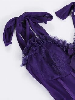 Women‘s Halloween Dress Party Dress Cocktail Dress Wedding Guest Dress Mini Dress Black Purple Sleeveless Pure Color Lace Spring Fall Winter Spaghetti Strap Fashion Birthday Wedding Guest 2023 S M L -LIGHTINTHEBOX Shop dmmwzo1693808843403