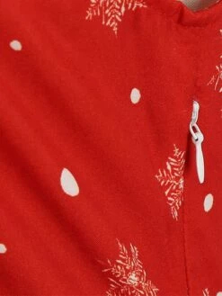 Women's Christmas Swing Dress Vintage DressKnee Length Dress Blue Wine Red Light BlueShort Sleeve Santa Claus Snowman Tree Print Fall Winter Square Neck Vintage Elegant Slim 2022 S M L XL -LIGHTINTHEBOX Shop dpgoaq1665475231195