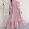 Women's Casual Dress Swing Dress Plain Dress Long Dress Maxi Dress Lace Up Ruffle Street Daily Holiday Fashion Elegant Crew Neck Long Sleeve 2023 Loose Fit Black Yellow Pink Color S M L XL Size 1 Women's Casual Dress Swing Dress Plain Dress Long Dress Maxi Dress Lace Up Ruffle Street Daily Holiday Fashion Elegant Crew Neck Long Sleeve 2023 Loose Fit Black Yellow Pink Color S M L XL Size -LIGHTINTHEBOX Shop dqugpf1692261430728