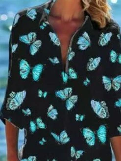 Women's Shirt Dress Beach Dress Beach Wear Mini Dress Button Pocket Fashion Casual Butterfly Turndown 3/4 Length Sleeve Loose Fit Outdoor Daily Black Green 2023 Spring Summer S M L XL 12 Women's Shirt Dress Beach Dress Beach Wear Mini Dress Button Pocket Fashion Casual Butterfly Turndown 3/4 Length Sleeve Loose Fit Outdoor Daily Black Green 2023 Spring Summer S M L XL -LIGHTINTHEBOX Shop dqxnpy1676892742804