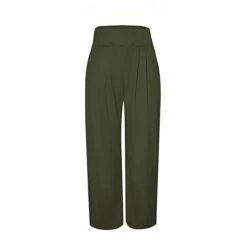 Women's Culottes Wide Leg Chinos Slacks Pants Trousers Yellow Wine Army Green Mid Waist Basic Work Casual Daily Weekend Stretchy Full Length Solid Colored S M L XL XXL -LIGHTINTHEBOX Shop drizmh1675319874798