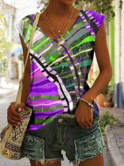 Women's Tank Top Yellow Blue Purple Graphic Print Sleeveless Casual Basic V Neck Regular Fit 8 Women's Tank Top Yellow Blue Purple Graphic Print Sleeveless Casual Basic V Neck Regular Fit -LIGHTINTHEBOX Shop drxvxy1685962783007