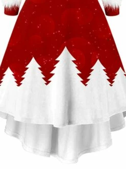Women‘s Christmas Casual Dress Vintage Dress Light Red Red Long Sleeve Letter Feather Winter Fall Autumn V Neck Modern Daily Vacation 2022 S M L XL XXL -LIGHTINTHEBOX Shop dsfamq1667562079689