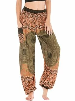 Women's Joggers Chinos Pants Trousers Wine Depression Green Blue High Waist Casual Boho Athleisure Outdoor Sports Daily Wear Full Length Comfort Geometric One-Size -LIGHTINTHEBOX Shop dvlpxw1688557879192