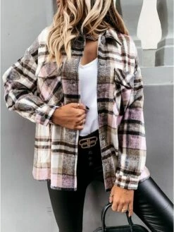 Women's Blouse Shacket Pink Red Blue Plaid Button Pocket Print Long Sleeve Casual Fashion Shirt Collar Regular Fit Spring &Fall 22 Women's Blouse Shacket Pink Red Blue Plaid Button Pocket Print Long Sleeve Casual Fashion Shirt Collar Regular Fit Spring &Fall -LIGHTINTHEBOX Shop dvotyx1694777500081