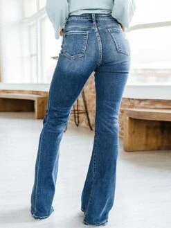 Women's Jeans Flared Pants Distressed Jeans Full Length Denim Side Pockets Micro-elastic Fashion Basic Office Vacation Blue S M 8 Women's Jeans Flared Pants Distressed Jeans Full Length Denim Side Pockets Micro-elastic Fashion Basic Office Vacation Blue S M -LIGHTINTHEBOX Shop dvtdzo1683192330188