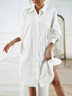 Women's Casual Dress Work Dress Shift Dress Mini Dress Outdoor Office Business Cotton Classic Modern Shirt Collar Button Pocket Long Sleeve Summer Spring Fall 2023 Loose Fit Black White Blue Pure 25 Women's Casual Dress Work Dress Shift Dress Mini Dress Outdoor Office Business Cotton Classic Modern Shirt Collar Button Pocket Long Sleeve Summer Spring Fall 2023 Loose Fit Black White Blue Pure -LIGHTINTHEBOX Shop dyzjku1688542172021