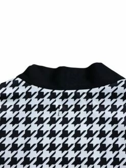 Women's Two Piece Dress Set Casual Dress Sheath Dress Daily Going Out Streetwear Modern Print Midi Dress Crew Neck Long Sleeve Houndstooth Regular Fit Black Fall Winter S M L XL XXL -LIGHTINTHEBOX Shop eaxtzl1695194343117