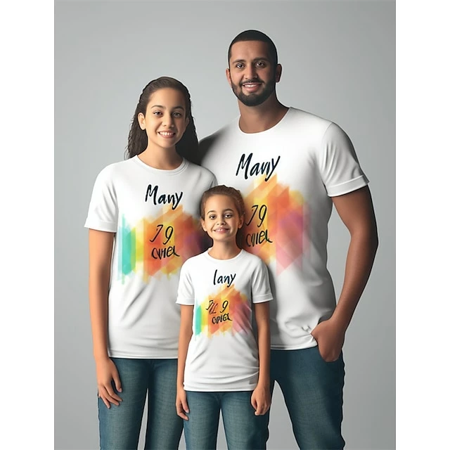 Women's T Shirt Tee 100% Cotton Custom Print Blue Green Graphic Print Short Sleeve Daily Going Out Basic Round Neck Regular Fit All Seasons 10 Women's T Shirt Tee 100% Cotton Custom Print Blue Green Graphic Print Short Sleeve Daily Going Out Basic Round Neck Regular Fit All Seasons - Image 8