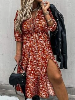 Women‘s Plus Size Curve Holiday Dress Floral V Neck Split Long Sleeve Fall Winter Casual Midi Dress Daily Vacation Dress Ruched Print 7 Women‘s Plus Size Curve Holiday Dress Floral V Neck Split Long Sleeve Fall Winter Casual Midi Dress Daily Vacation Dress Ruched Print -LIGHTINTHEBOX Shop edvbvv1637652742206