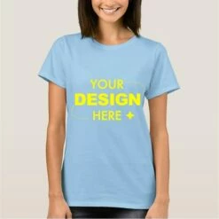 Women's T Shirt Tee 100% Cotton Custom Print Blue Green Graphic Print Short Sleeve Daily Going Out Basic Round Neck Regular Fit All Seasons