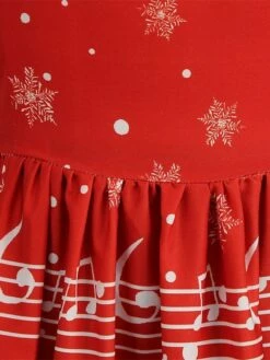 Women's Christmas Swing Dress Vintage DressKnee Length Dress Blue Wine Red Light BlueShort Sleeve Santa Claus Snowman Tree Print Fall Winter Square Neck Vintage Elegant Slim 2022 S M L XL -LIGHTINTHEBOX Shop ejxqgp1665475230597