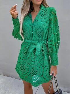 Women's Party Dress Lace Dress Cocktail Dress Mini Dress Black Green Rose Long Sleeve Pure Color Lace Fall Winter Autumn Stand Collar Fashion Vacation 2023 S M L XL 17 Women's Party Dress Lace Dress Cocktail Dress Mini Dress Black Green Rose Long Sleeve Pure Color Lace Fall Winter Autumn Stand Collar Fashion Vacation 2023 S M L XL -LIGHTINTHEBOX Shop emzqgi1694503335985