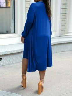 Women's Two Piece Dress Set Casual Dress Skirt Set Home Daily Fashion Streetwear Ribbed Midi Dress Crew Neck Long Sleeve Plain Slim Black White Wine Fall Winter S M L XL XXL -LIGHTINTHEBOX Shop epcqvo1697597305959