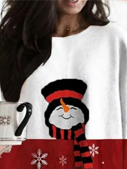 Women‘s Plus Size Christmas Dress Casual Dress Snowman Long Sleeve Winter Fall Casual Festival Mini Dress Going Out Dress -LIGHTINTHEBOX Shop epyvam1667812004455