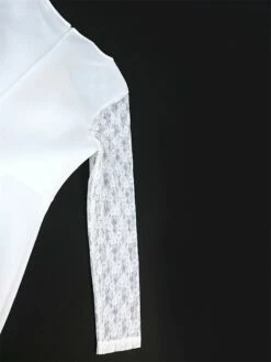 Women's Plus Size Curve Party Dress Lace Dress Bodycon Plain Midi Dress Long Sleeve Lace Bow Crew Neck Fashion Party White Fall Winter XL XXL 3XL 4XL -LIGHTINTHEBOX Shop erkfeu1694165777694