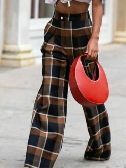 Women's Wide Leg Pants Trousers Full Length Fashion Streetwear Street Daily Coffee Color Orange S M Fall Winter 16 Women's Wide Leg Pants Trousers Full Length Fashion Streetwear Street Daily Coffee Color Orange S M Fall Winter -LIGHTINTHEBOX Shop ervits1695188775624