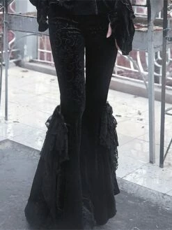 Women's Bell Bottom Pants Trousers Full Length Fashion Streetwear Party Outdoor Black S M Fall Winter 15 Women's Bell Bottom Pants Trousers Full Length Fashion Streetwear Party Outdoor Black S M Fall Winter -LIGHTINTHEBOX Shop evsubc1696908094107