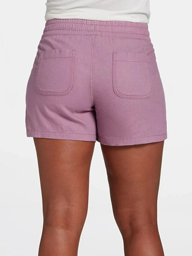 Women's Shorts Pink Yellow Khaki Mid Waist Casual / Sporty Athleisure Leisure Sports Weekend Side Pockets Split Micro-elastic Short Comfort Plain S M L XL XXL 4 Women's Shorts Pink Yellow Khaki Mid Waist Casual / Sporty Athleisure Leisure Sports Weekend Side Pockets Split Micro-elastic Short Comfort Plain S M L XL XXL - Image 2