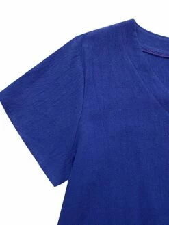 Women's Casual Dress Casual Dress Shift Dress Pure Color Pocket V Neck Midi Dress Basic Daily Vacation Short Sleeve Loose Fit Black Yellow Light Green Summer Spring S M L XL XXL -LIGHTINTHEBOX Shop excgrp1685677653831