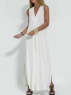 Women's Casual Dress Black Dress White Dress Long Dress Maxi Dress Ruched Split Outdoor Daily Vacation Fashion Modern V Neck Sleeveless 2023 Regular Fit Black White Green Color S M L XL XXL Size 17 Women's Casual Dress Black Dress White Dress Long Dress Maxi Dress Ruched Split Outdoor Daily Vacation Fashion Modern V Neck Sleeveless 2023 Regular Fit Black White Green Color S M L XL XXL Size -LIGHTINTHEBOX Shop ezlywv1686650622736