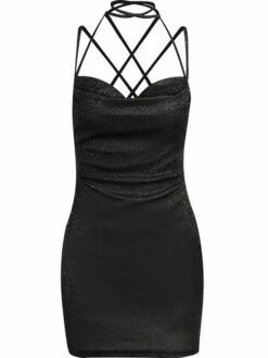 Women's Party Dress Homecoming Dress Holiday Dress Mini Dress Silver Black Pink Sleeveless Pure Color Cold Shoulder Fall Winter Spaghetti Strap Party Party 2023 S M L -LIGHTINTHEBOX Shop fbsbdj1660213464956