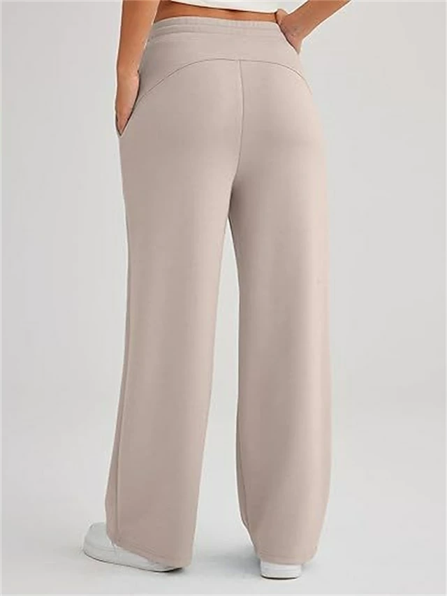 Women's Sweatpants Wide Leg Pants Trousers Full Length Active Streetwear Outdoor Street Light Gray Dark-Gray S M Fall Winter 13 Women's Sweatpants Wide Leg Pants Trousers Full Length Active Streetwear Outdoor Street Light Gray Dark-Gray S M Fall Winter - Image 11