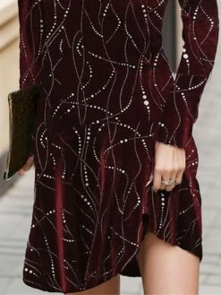 Women's Velvet Dress Party Dress Cocktail Dress Mini Dress Wine Long Sleeve Geometric Ruched Spring Fall Winter V Neck Fashion Winter Dress Christmas Wedding Guest 2023 S M L XL XXL 3XL 9 Women's Velvet Dress Party Dress Cocktail Dress Mini Dress Wine Long Sleeve Geometric Ruched Spring Fall Winter V Neck Fashion Winter Dress Christmas Wedding Guest 2023 S M L XL XXL 3XL -LIGHTINTHEBOX Shop fffjmn1697594545948