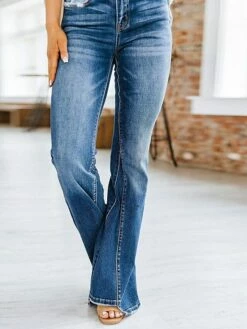 Women's Jeans Flared Pants Distressed Jeans Full Length Denim Side Pockets Micro-elastic Fashion Basic Office Vacation Blue S M 9 Women's Jeans Flared Pants Distressed Jeans Full Length Denim Side Pockets Micro-elastic Fashion Basic Office Vacation Blue S M -LIGHTINTHEBOX Shop ffjcug1683192330591
