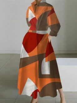 Women's Shirt Dress Casual Dress Swing Dress Maxi Long Dress Outdoor Office Daily Polyester Fashion Modern Shirt Collar Button Pocket Long Sleeve Fall Winter 2023 Loose Fit Black Navy Blue Blue