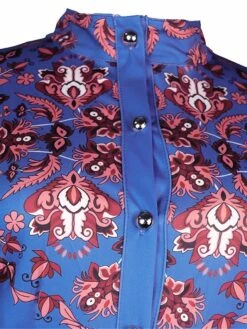 Women's Shirt Dress Casual Dress Bodycon Midi Dress Outdoor Office Daily Polyester Fashion Romantic Stand Collar Button Print Long Sleeve Summer Spring Fall 2023 Slim Blue Khaki Floral S M L XL 2XL -LIGHTINTHEBOX Shop fntlou1689227635237