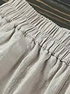 Women's Bloomers Cropped Pants Harem Pants Ankle-Length Cotton And Linen Pocket High Cut High Waist Vacation Streetwear Outdoor Street Wine Black S M Winter Autumn / Fall -LIGHTINTHEBOX Shop frymrq1697681135666