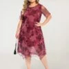 Women's Plus Size Party Dress Cocktail Dress Wedding Guest Dress Midi Dress Wine Blue Short Sleeve Floral Mesh Summer Spring Fall Crew Neck Fashion Wedding Guest Vacation Summer Dress 2023 L XL XXL 2 Women's Plus Size Party Dress Cocktail Dress Wedding Guest Dress Midi Dress Wine Blue Short Sleeve Floral Mesh Summer Spring Fall Crew Neck Fashion Wedding Guest Vacation Summer Dress 2023 L XL XXL -LIGHTINTHEBOX Shop ftoppe1695882471391
