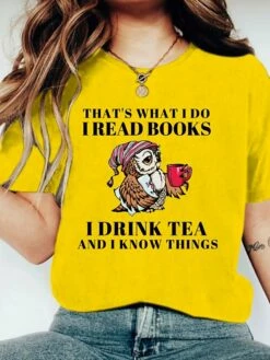 Women's T Shirt Tee 100% Cotton White Yellow Light Green Graphic Letter Print Short Sleeve Daily Holiday Weekend Basic Round Neck Regular Fit Painting -LIGHTINTHEBOX Shop ftxrha1670480996756