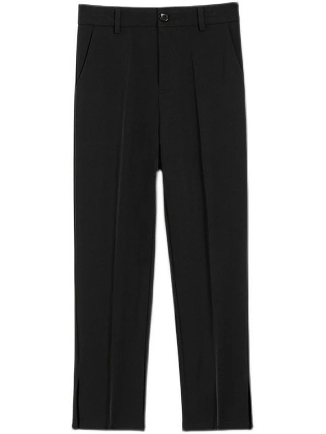 Women's Dress Pants Cropped Pants Ankle-Length Fashion Streetwear Outdoor Office / Career Black White XS S Fall Winter 5 Women's Dress Pants Cropped Pants Ankle-Length Fashion Streetwear Outdoor Office / Career Black White XS S Fall Winter - Image 3