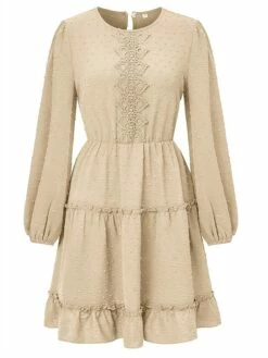 Women's Work Dress Casual Dress Fashion Winter Dress Daily Mini Dress Ruched Ruffle Crew Neck Long Sleeve Plain Loose Fit Brown Army Green Apricot Fall Winter S M L XL 31 Women's Work Dress Casual Dress Fashion Winter Dress Daily Mini Dress Ruched Ruffle Crew Neck Long Sleeve Plain Loose Fit Brown Army Green Apricot Fall Winter S M L XL -LIGHTINTHEBOX Shop gajapg1695645258488