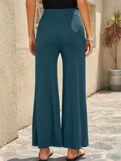 Women's Wide Leg Pants Trousers Cotton Apricot Black Blue High Waist Streetwear Simple Casual Outdoor Vacation Casual Daily Full Length Breathable Plain S M L XL 2XL -LIGHTINTHEBOX Shop gbjqpp1689752302196