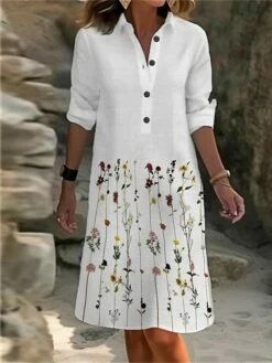 Women's Shirt Dress Casual Dress Cotton Linen Dress Midi Dress Polyester Fashion Casual Daily Outdoor Daily Vacation Shirt Collar Button Pocket Long Sleeve Summer Spring Fall 2023 Loose Fit White 9 Women's Shirt Dress Casual Dress Cotton Linen Dress Midi Dress Polyester Fashion Casual Daily Outdoor Daily Vacation Shirt Collar Button Pocket Long Sleeve Summer Spring Fall 2023 Loose Fit White -LIGHTINTHEBOX Shop gbtxkm1691732048051