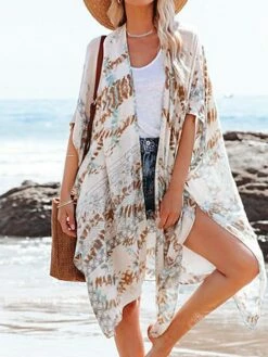 Women's Swimwear Cover Up Beach Top Normal Swimsuit UV Protection Printing Flower White Blue Green Bathing Suits New Vacation Stylish 19 Women's Swimwear Cover Up Beach Top Normal Swimsuit UV Protection Printing Flower White Blue Green Bathing Suits New Vacation Stylish -LIGHTINTHEBOX Shop gegibx1656053825932